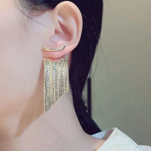 Elegant Waterfall Party Tassel Earrings