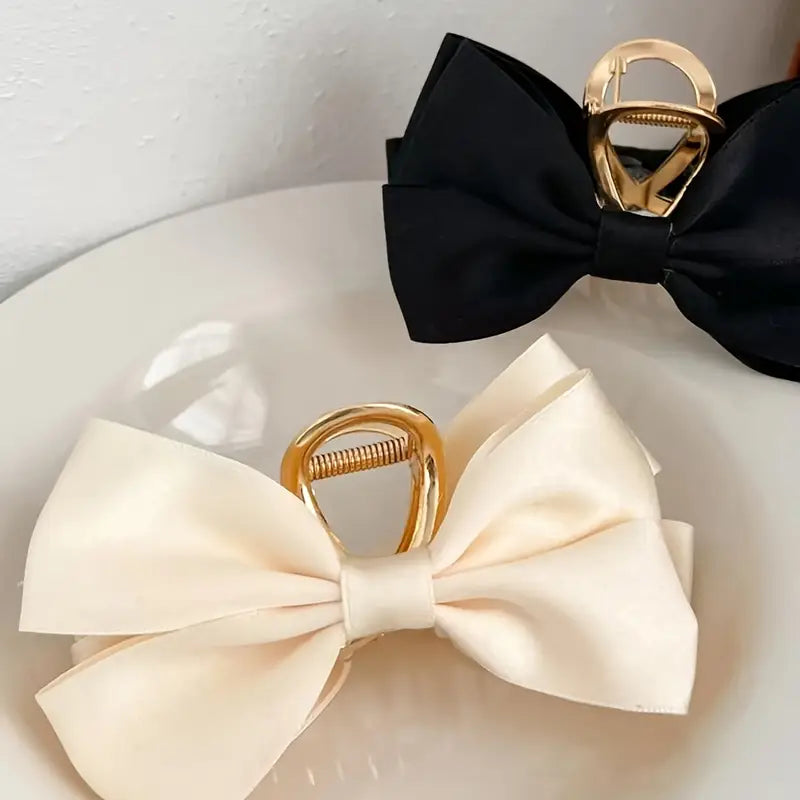 Women's Elegant Butterfly Hair Claw Clip with Bow