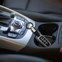 Leather Car Key Chain Ring Clip