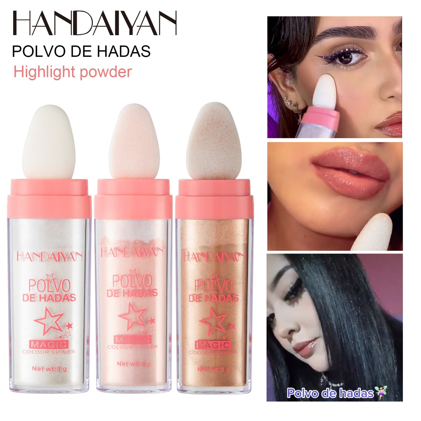 Fairy Pat Powder Puff High Lighter Face Body