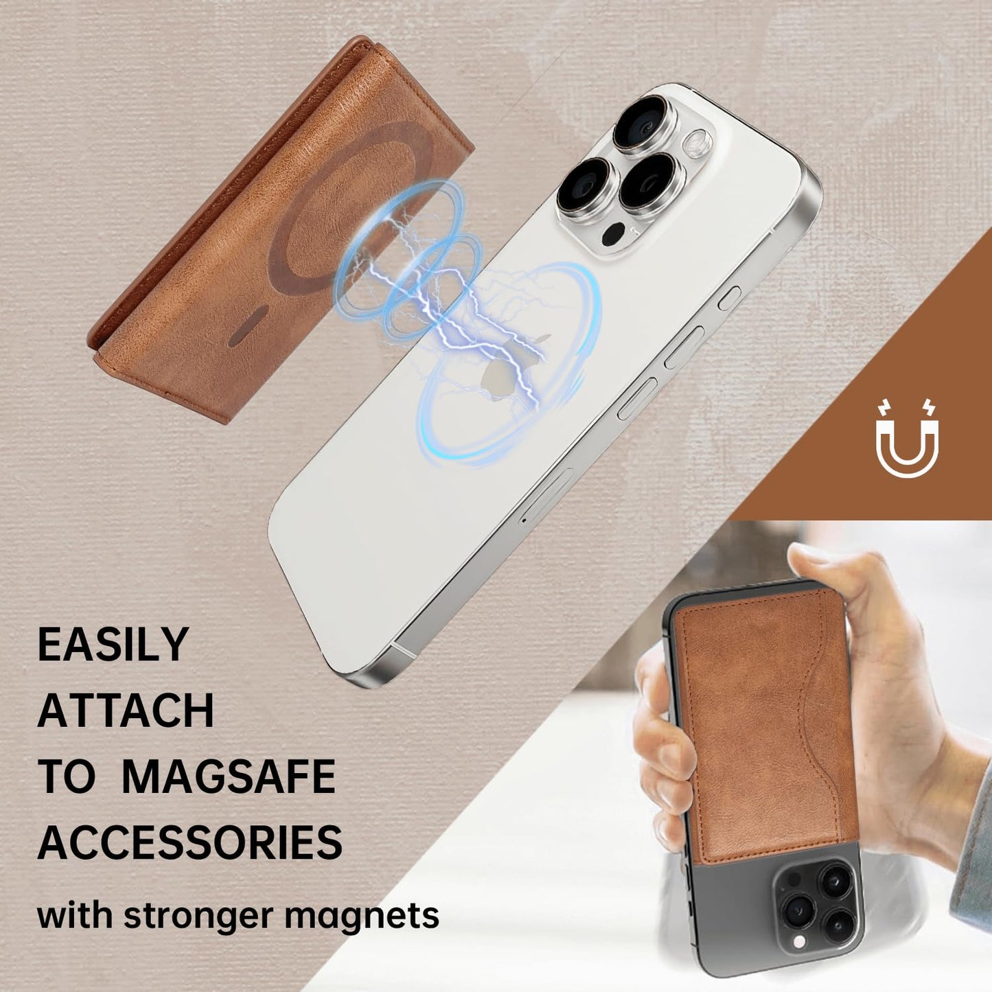 Magnetic Phone Wallet Credit Card Holder