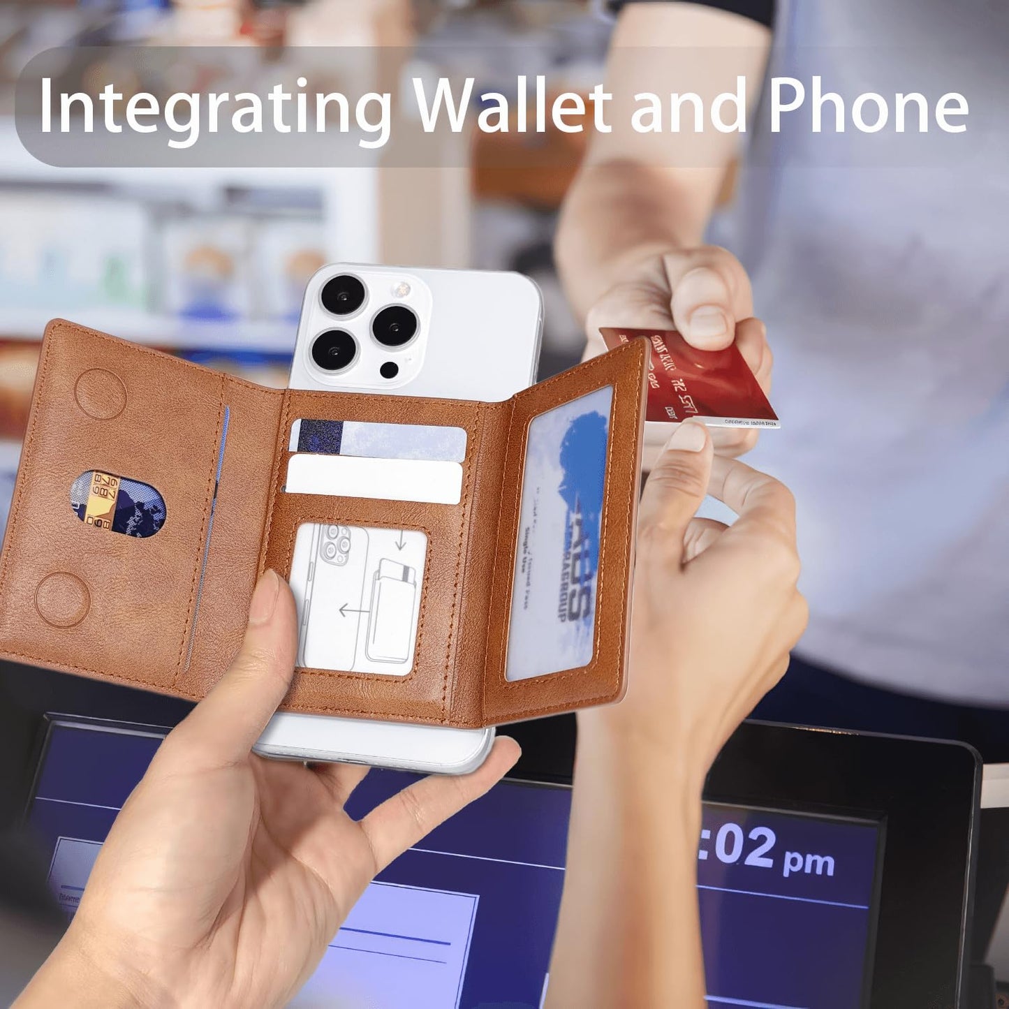 Magnetic Phone Wallet Credit Card Holder