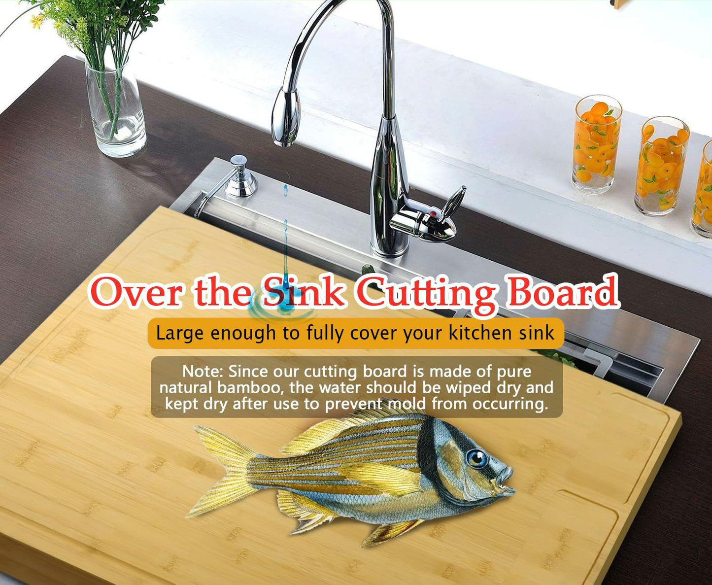Pure Wooden Chopping Board And Stovetop Cover