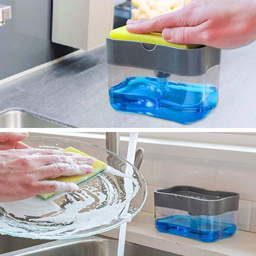2 in 1 Soap Dispenser with Sponge
