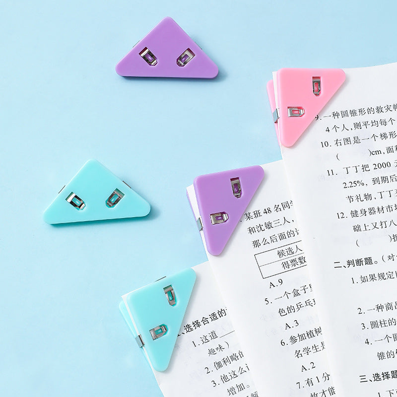 Multi-functional Office Triangle Book Clip