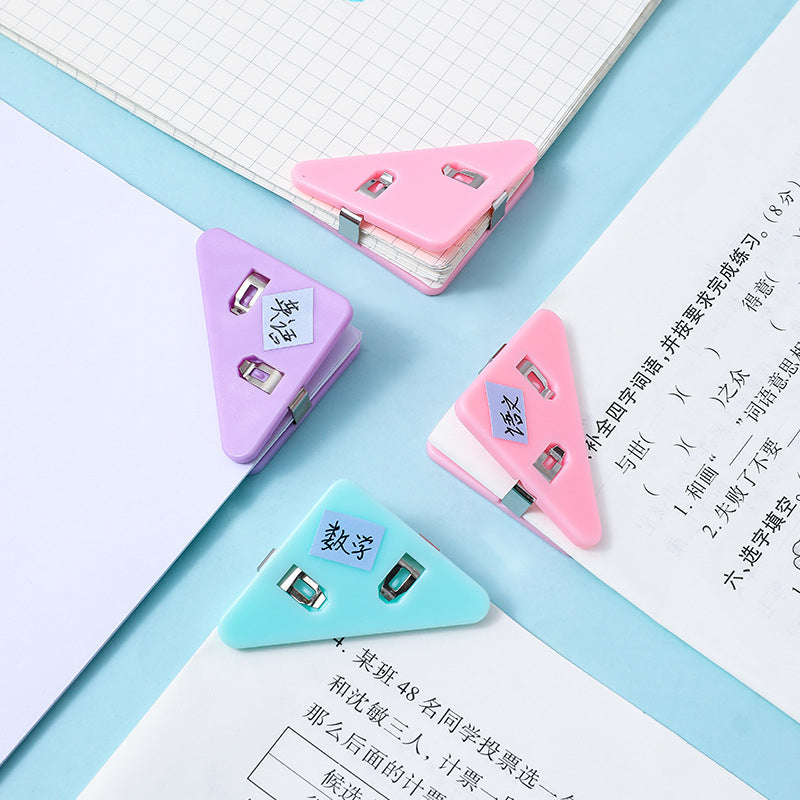 Multi-functional Office Triangle Book Clip