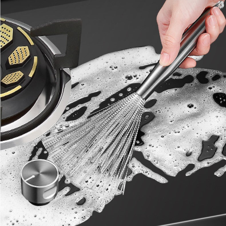Efficient Kitchen Cleaning Brush With Hanging Loop