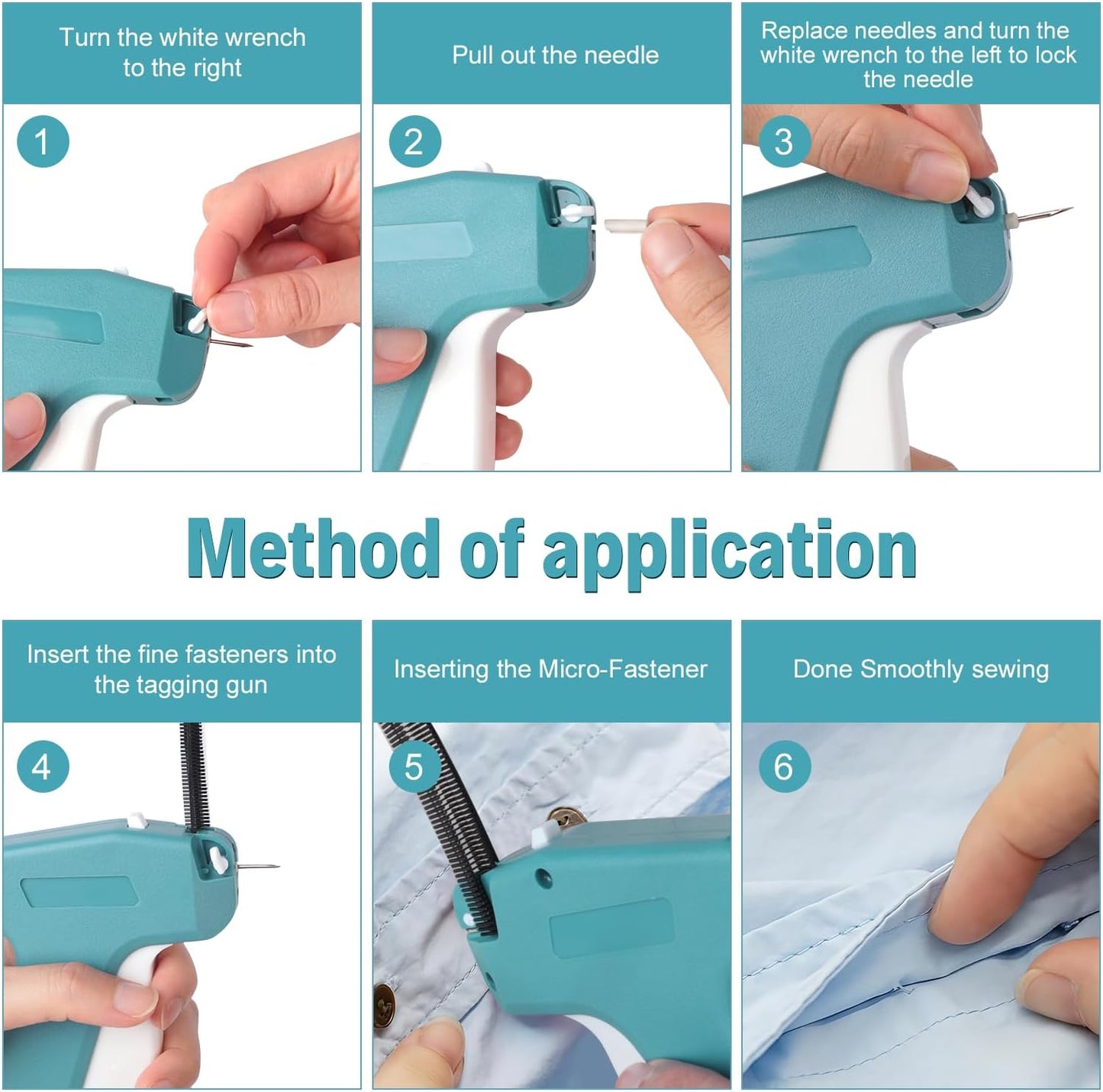 Stitch Tagging Gun Kit Fine Needle For Clothes