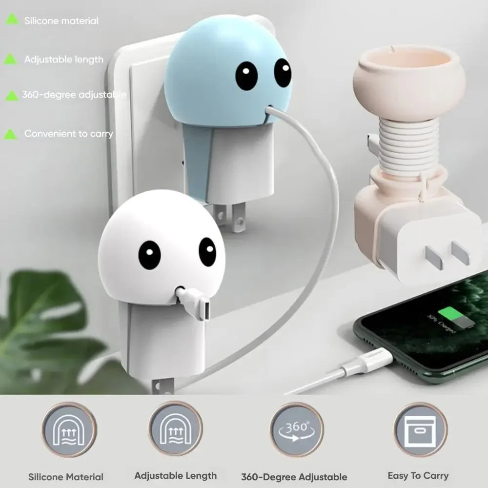 Cartoon Portable Data Cable Winder