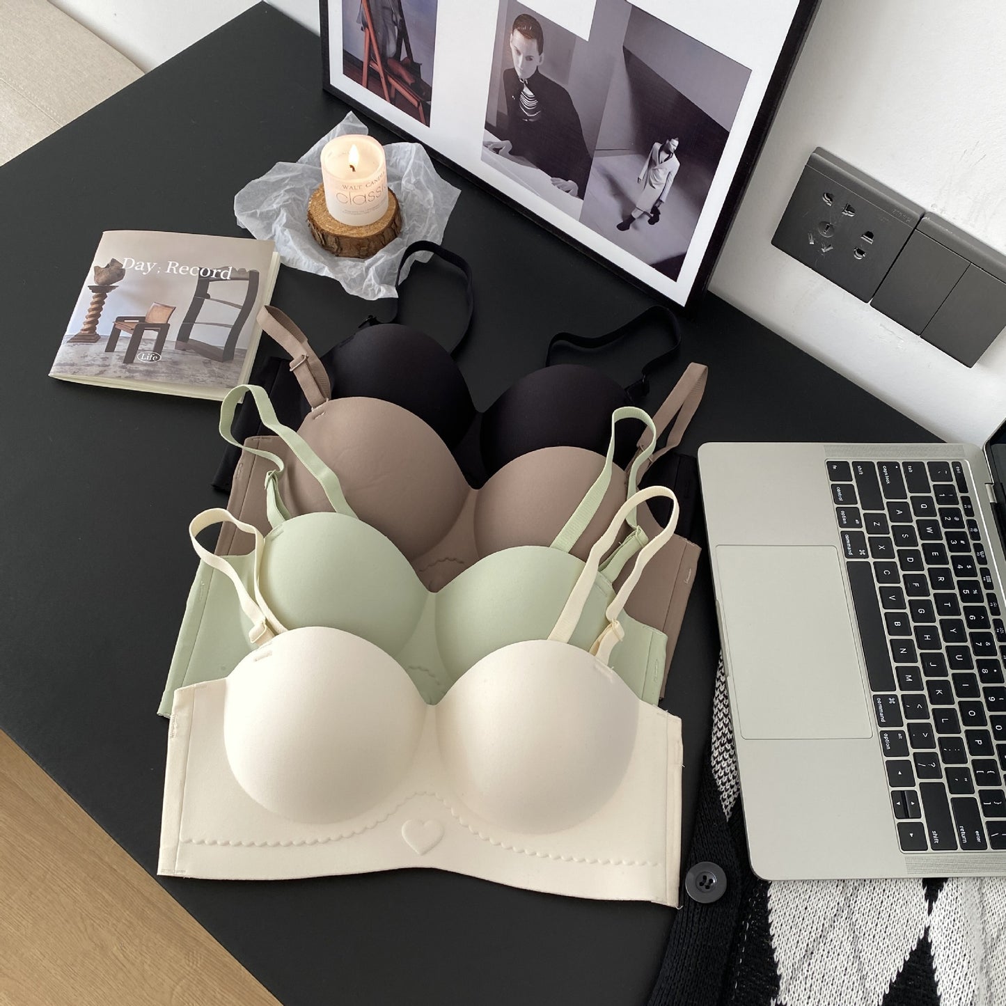 Seamless Latex Bra for Women
