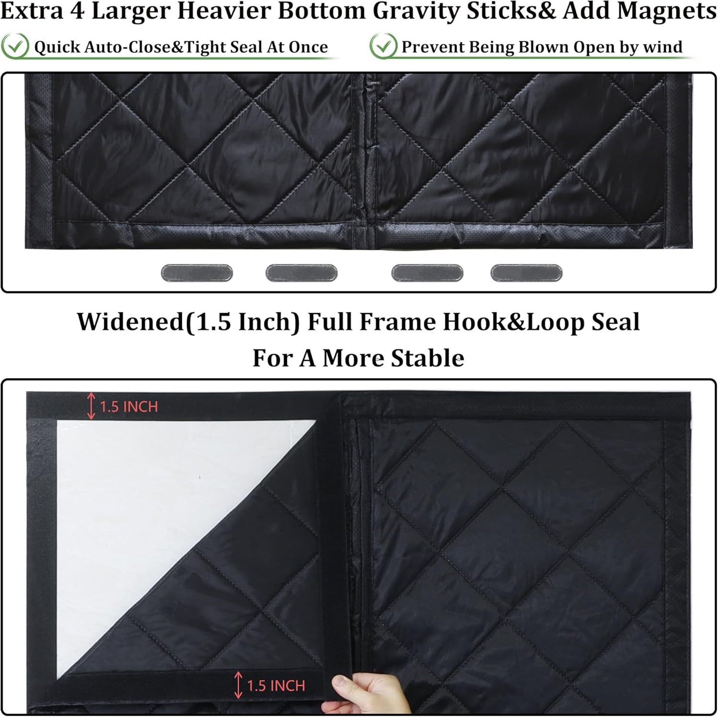 Magnetic Insulated Door Curtain