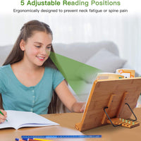 Portable Wooden Reading Book Holder