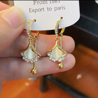 Dangle Earrings Rhinestone Decoration