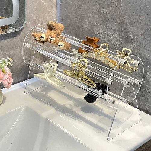 Acrylic Claw Clip Organizer for Girls