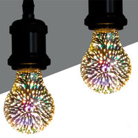 LED 3D Fireworks Starry Decorative Bulb