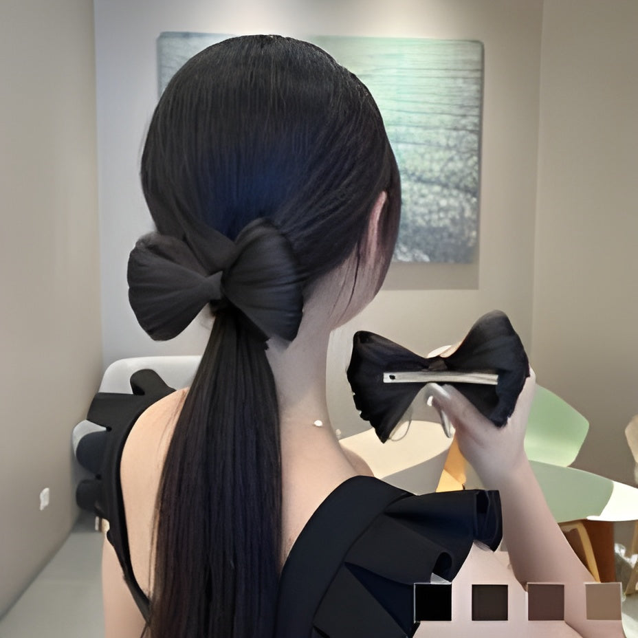 Chic Ribbon Hair Tie Clip – Elegant Hairpin Accessory