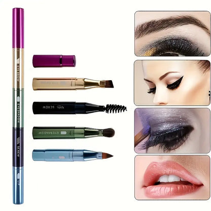 Four-in-One Metal Portable Brush Makeup Tool