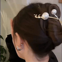 Faux Pearl Decorative Hair Clip