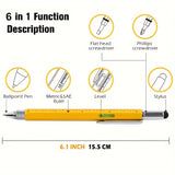 6-in-1 Multi Functional Creative Tool Pen