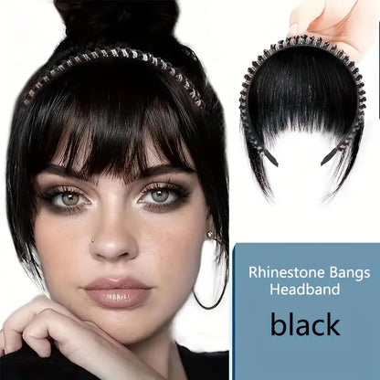 Rhinestone Hairband with Bangs