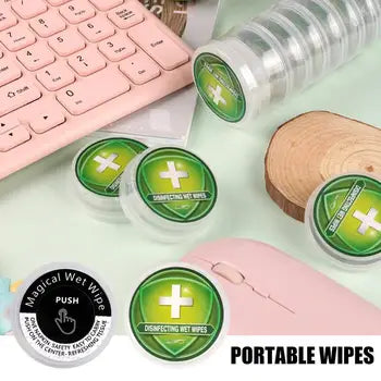 10PCS Tear Resistance Press-style Wipes Magical Portable Cleaning Hand