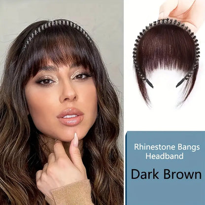 Rhinestone Hairband with Bangs