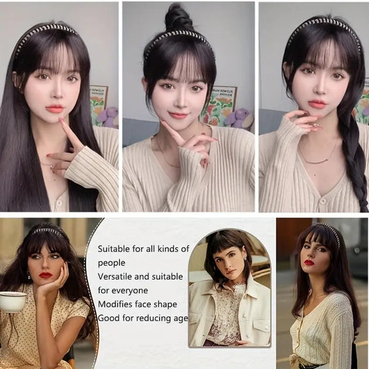 Rhinestone Hairband with Bangs