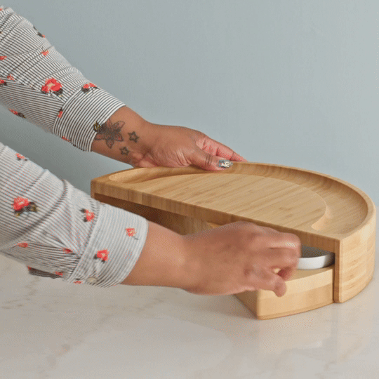 Deluxe Bamboo Cheese & Charcuterie Board Set