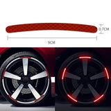 20pcs Car Wheel Hub Reflective Sticker