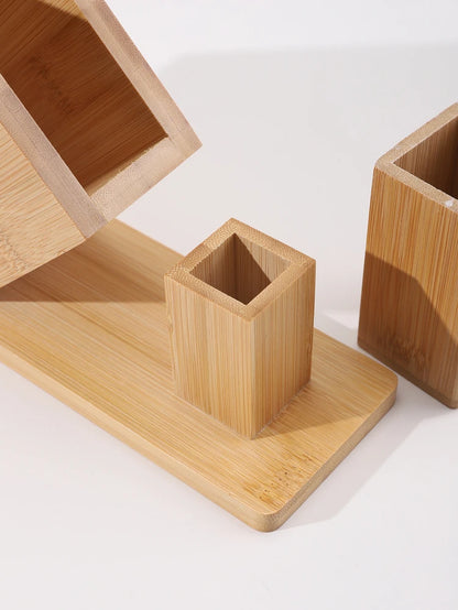 Wooden Tissue Box and Toothpick Holder
