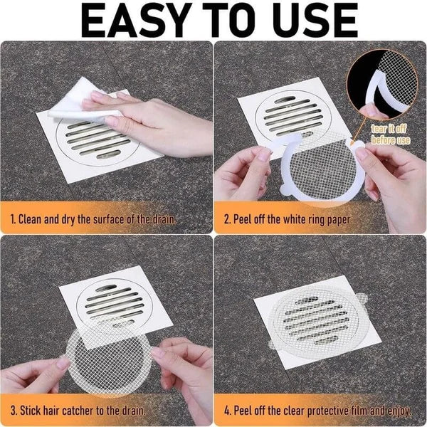 🔥10 PCS Disposable Shower Drain Hair Catcher