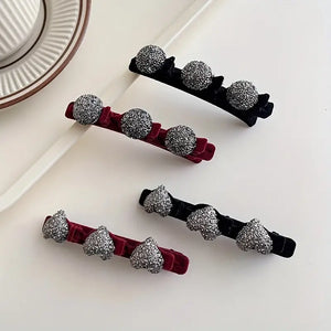 4pcs Elegant Sparkling Hair Braiding Clips