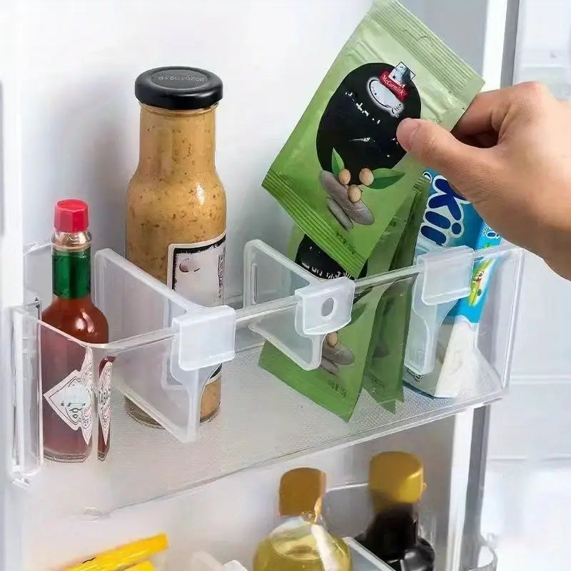 Transparent Refrigerator Side Door Organizer Dividers