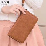 Faux Leather RFID Blocking Passport Wallet