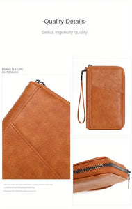 Faux Leather RFID Blocking Passport Wallet