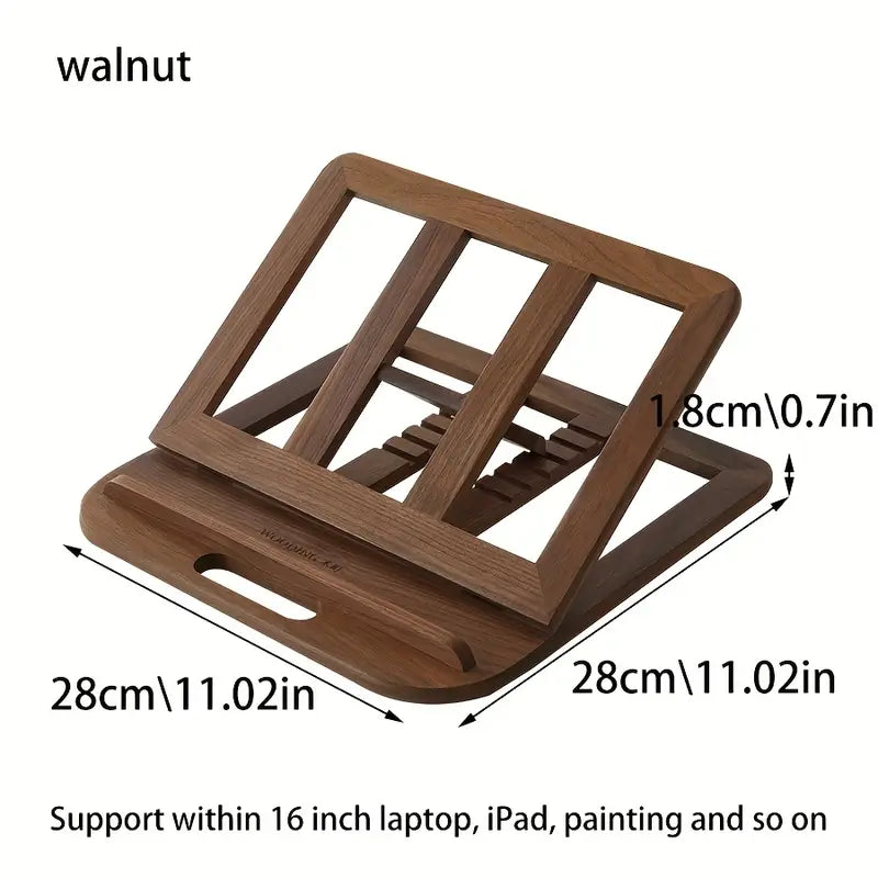 Foldable Wooden Notebook Stand