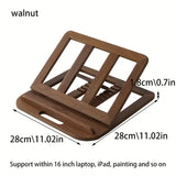 Foldable Wooden Notebook Stand