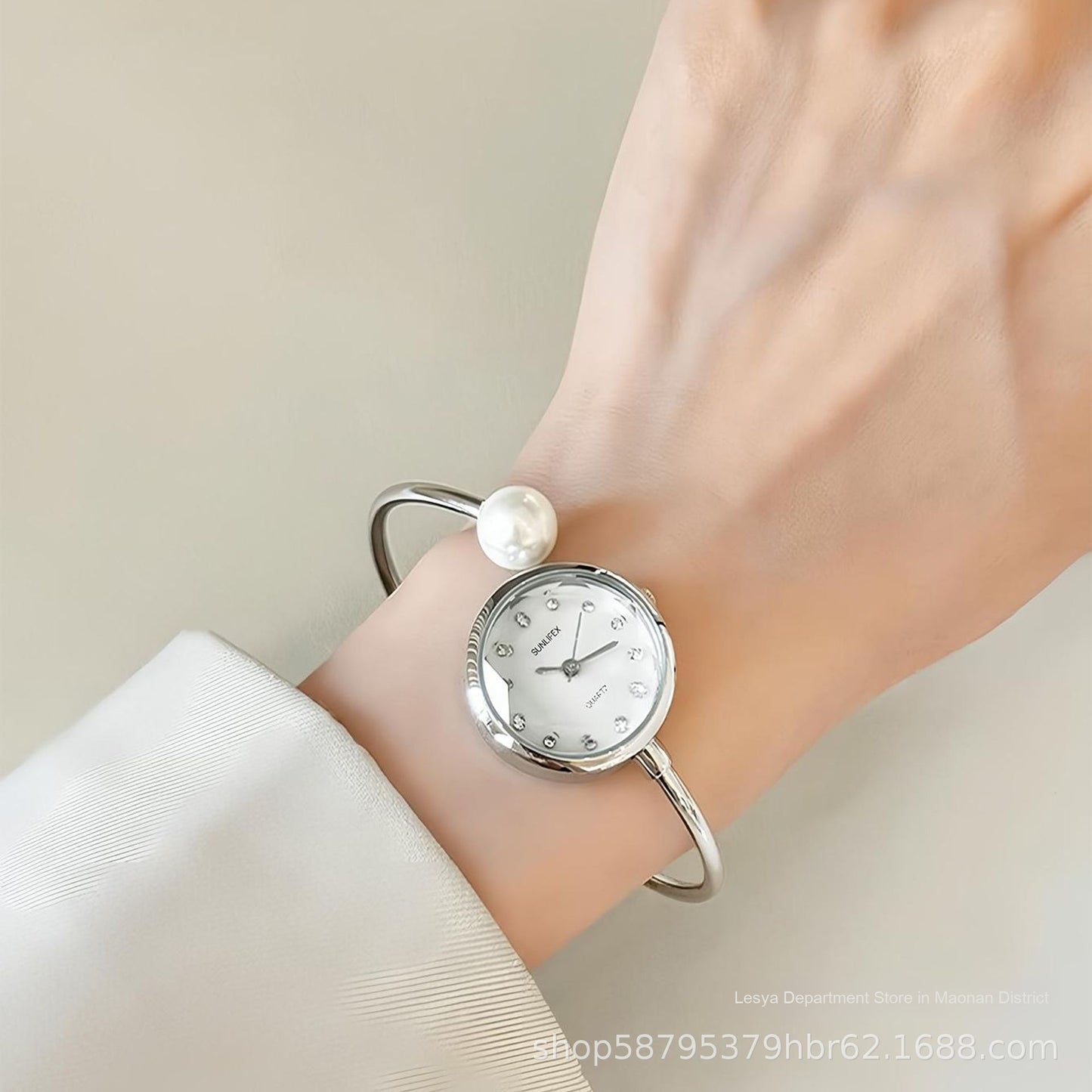 Light & Dainty Bangle Bracelet Quartz Watch