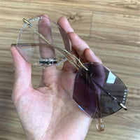Rimless Anti Blue Light Photochromic Lenses Transition Glasses