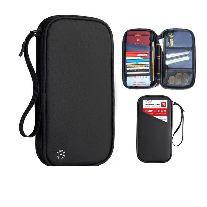 Waterproof Travel Passport Wallet With Adjustable Strap
