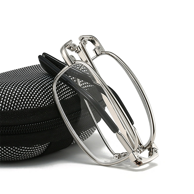 Portable Folding Metal Reading Glasses