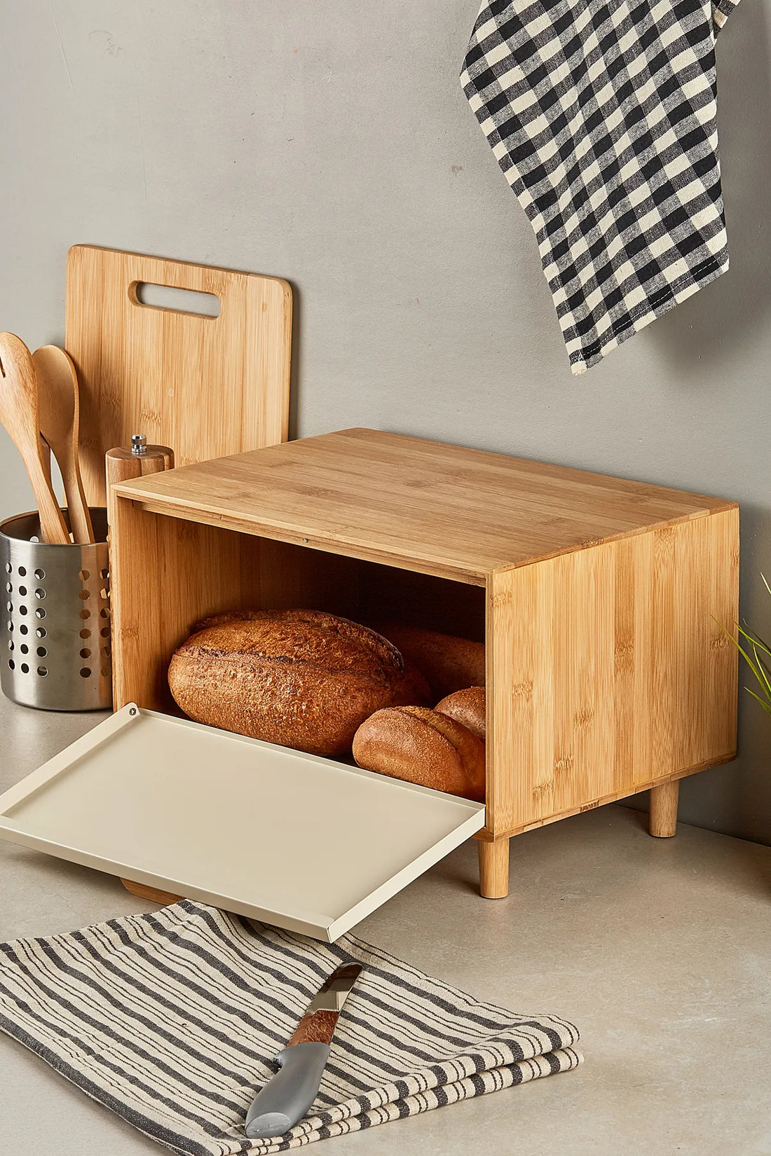 Bamboo Bread Cabinet