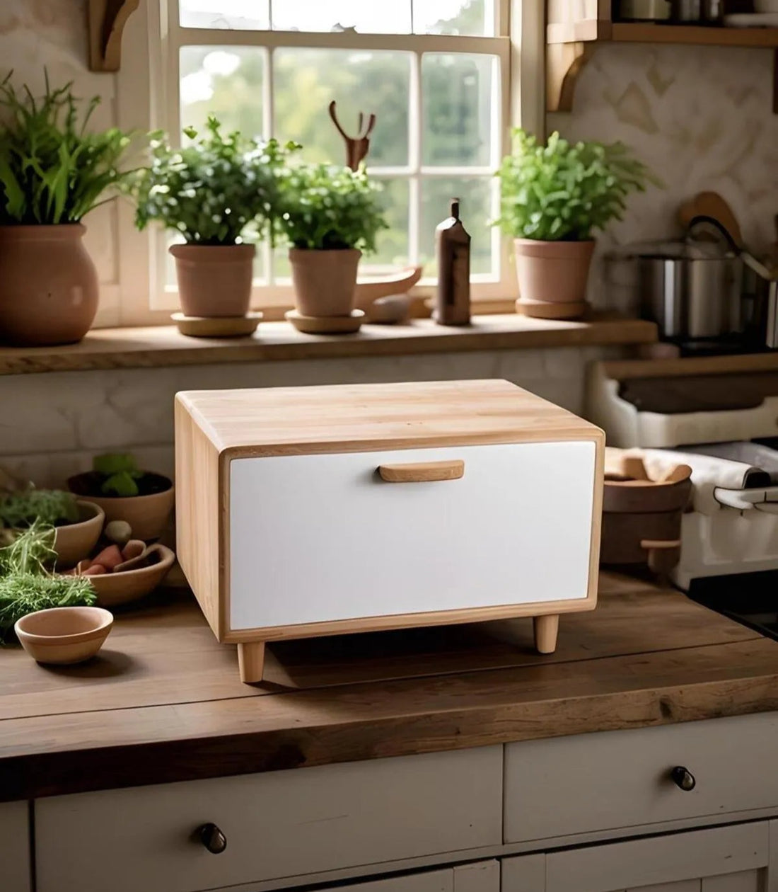 Bamboo Bread Cabinet