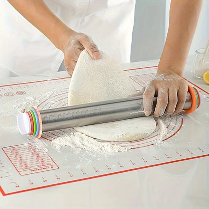 Adjustable Rolling Pin with Thickness Rings