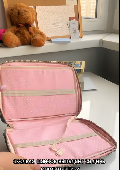 Portable Zipper Book Cover