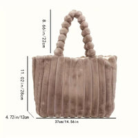 Women Stylish Fluffy Heart Shoulder Bag