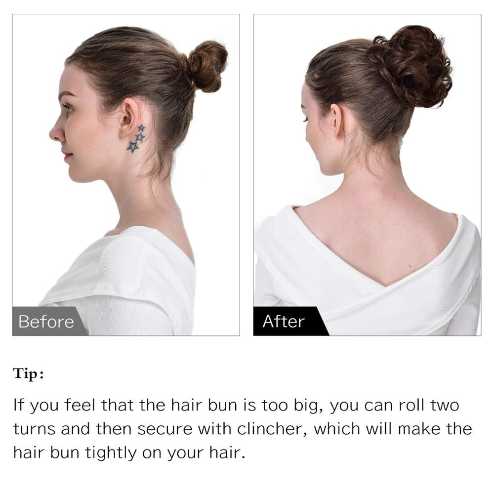 Synthetic Messy Bun Extension