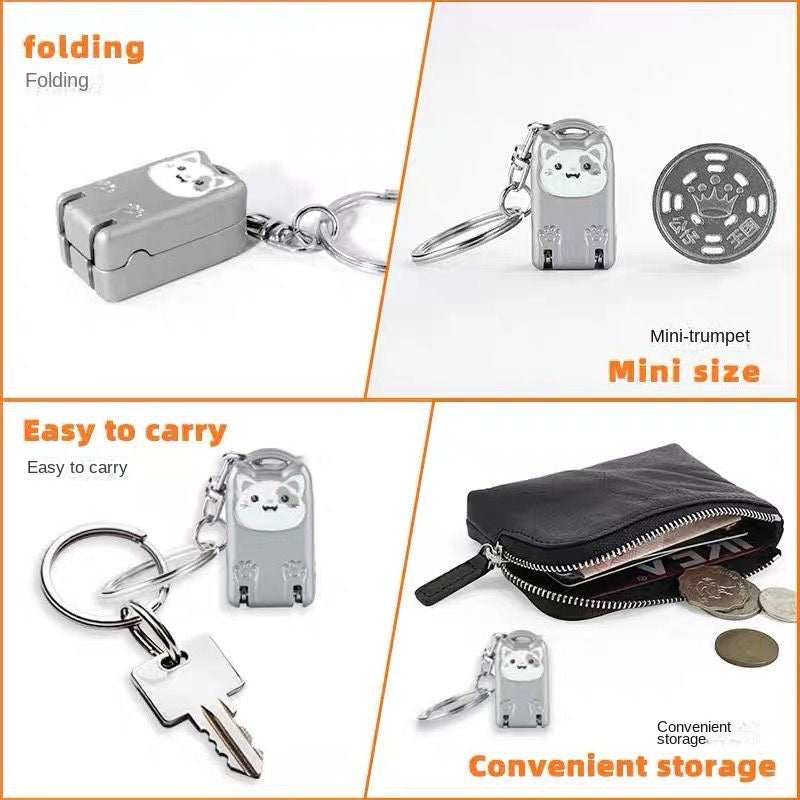 Portable Folding Stainless Steel Nail Clippers with Mini Keychain