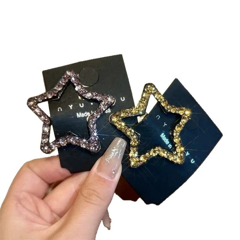 Cute Star Rhinestone Hair Clip
