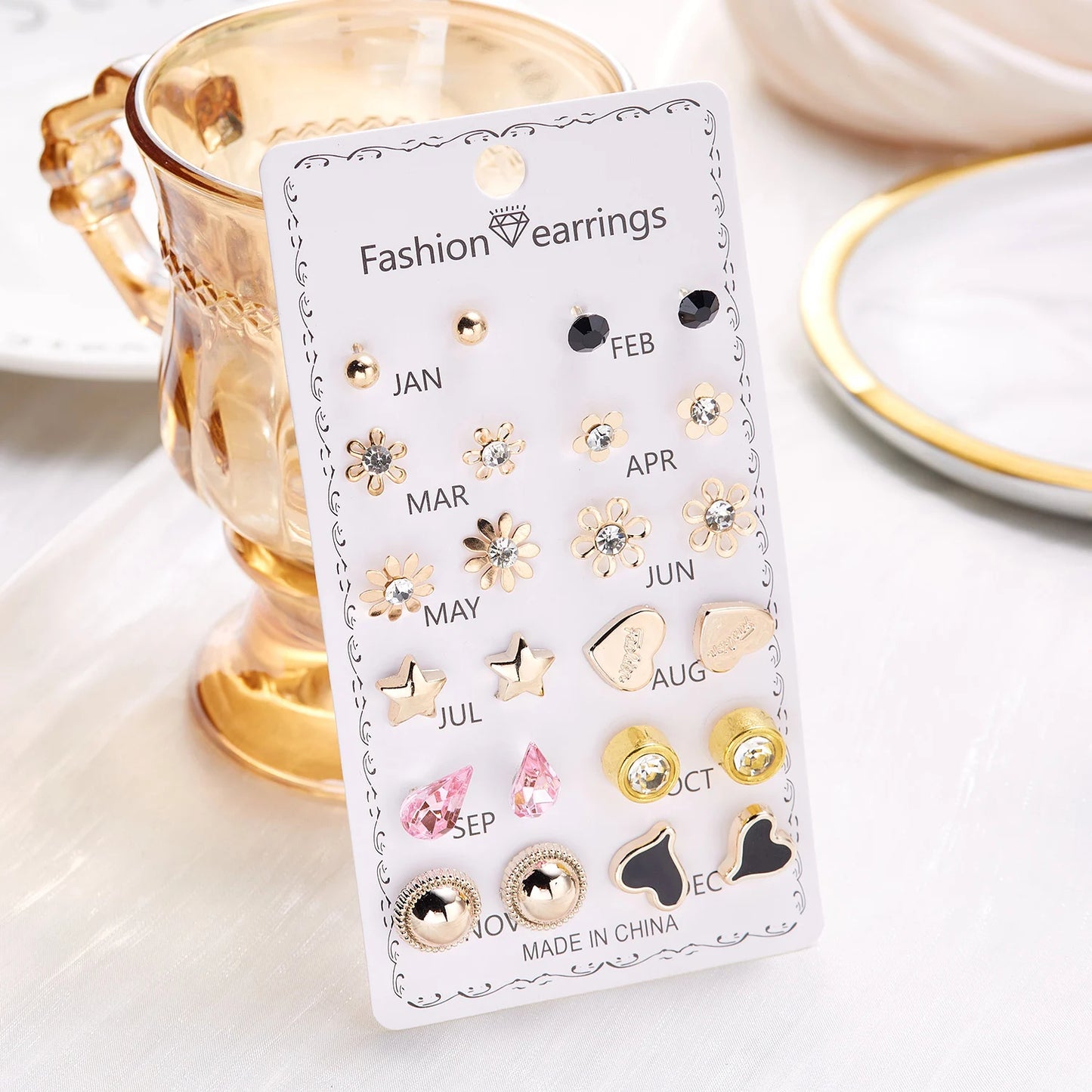 Love Stud Earrings